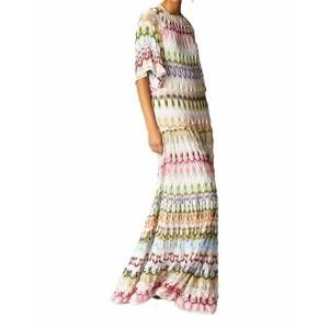 NEW MISSONI pattern short-sleeve dress in multicolor